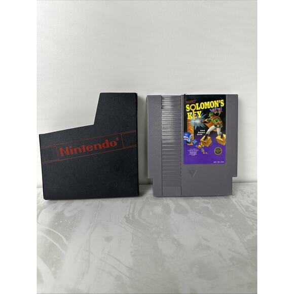 Solomon's Key‎ (Nintendo Entertainment System 1987) NES Cartridge +Dustcover - Picture 1 of 10